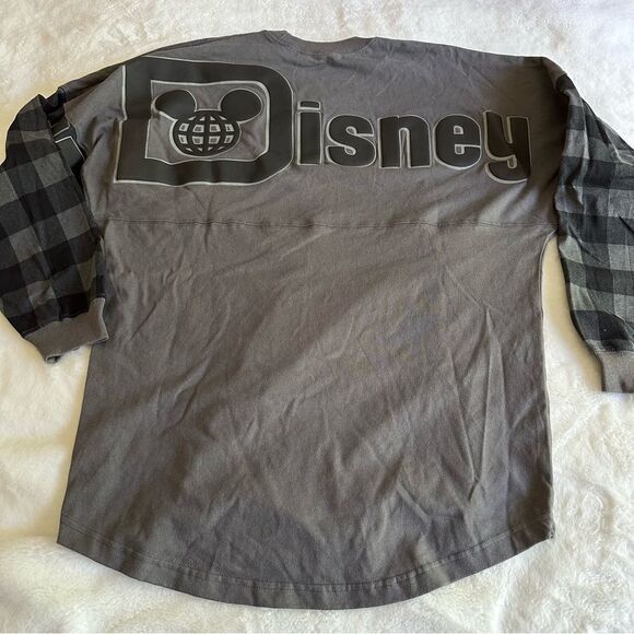 Disney Tops - Disney Spirit Jersey Gray Plaid Retired Women's Size Medium